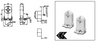 G13 push-through lampholders for lamps T8 and T12 | PN:  100591